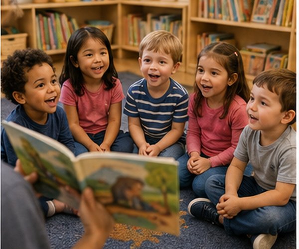 Story time and reading with our preschoolers